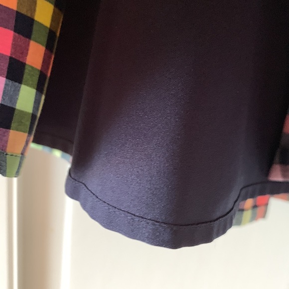 1901 NORDSTROMS MULTI COLORED CHECKERED PLEATED SKIRT - SIZE 8 - Picture 6 of 8